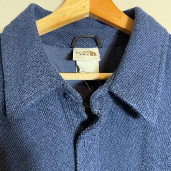 NWT The North Face Valley Twill Flannel Shirt Mens XL Summit Navy Outdoor Preppy - Picture 7 of 16